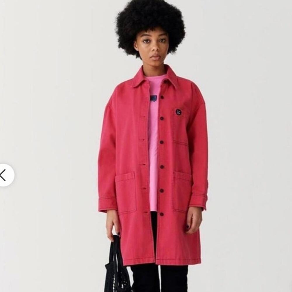 Lazy Oaf Pink Utility Coat Size Medium